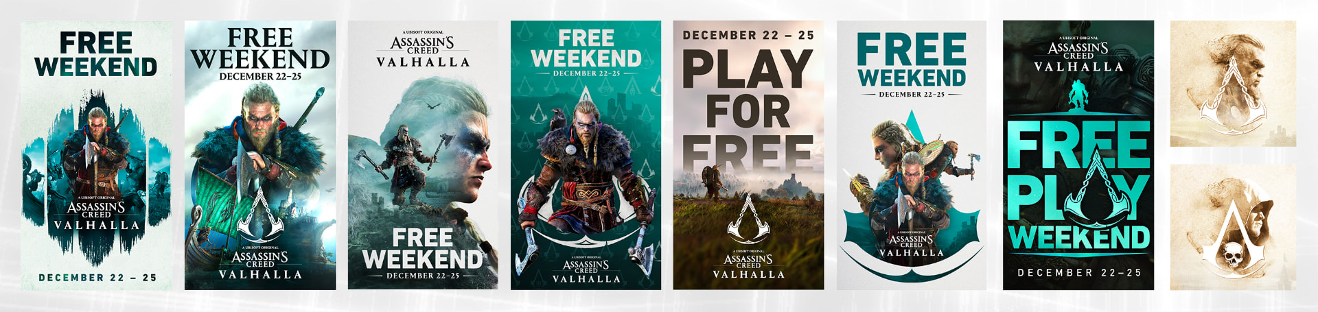 Seven Assassin's Creed Free Weekend concept explorations