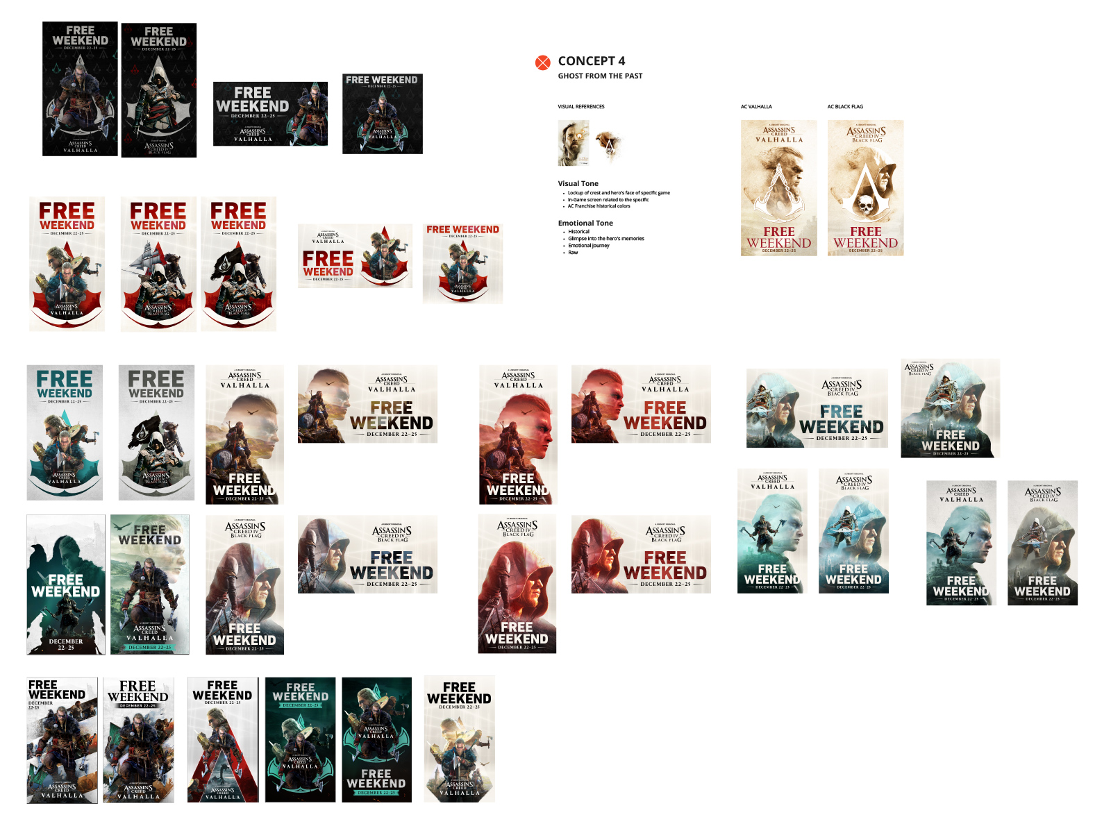 Assassin's Creed campaign concept development and direction