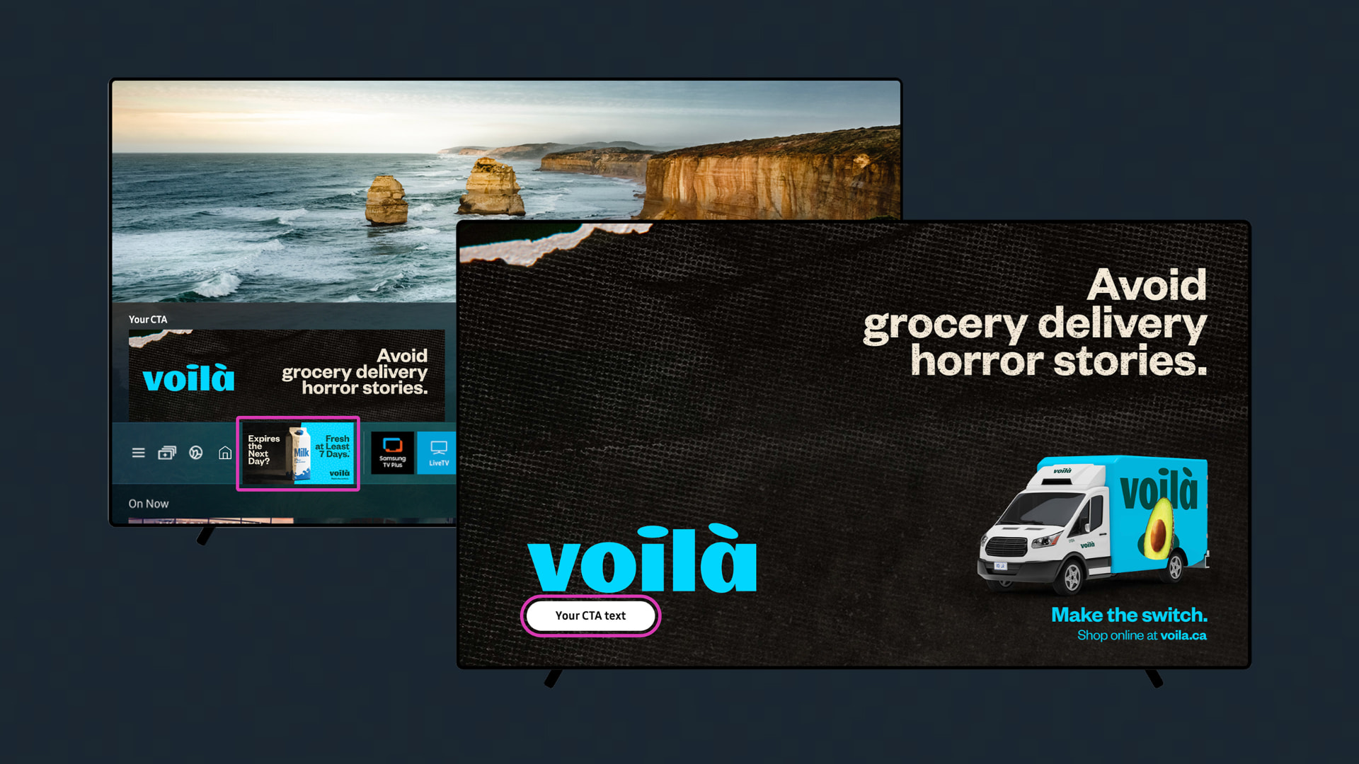 Samsung TV paused ad screens